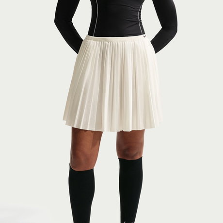 NIKE - Pleated Skirt Kadın Bej Etek (1)