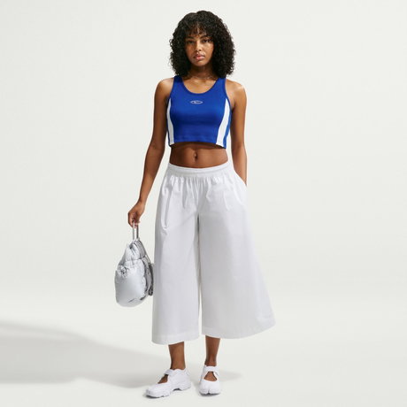 NIKE - Poplin Culotte Kadın Beyaz Eşofman Altı