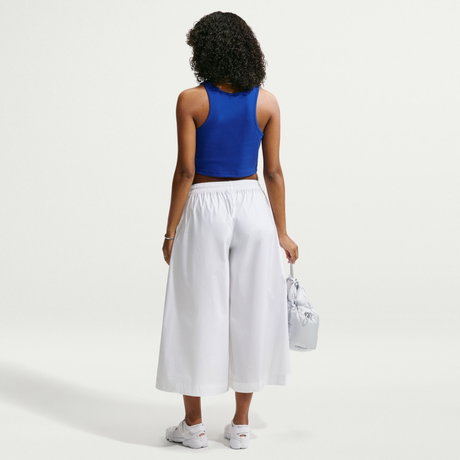 NIKE - Poplin Culotte Kadın Beyaz Eşofman Altı (1)