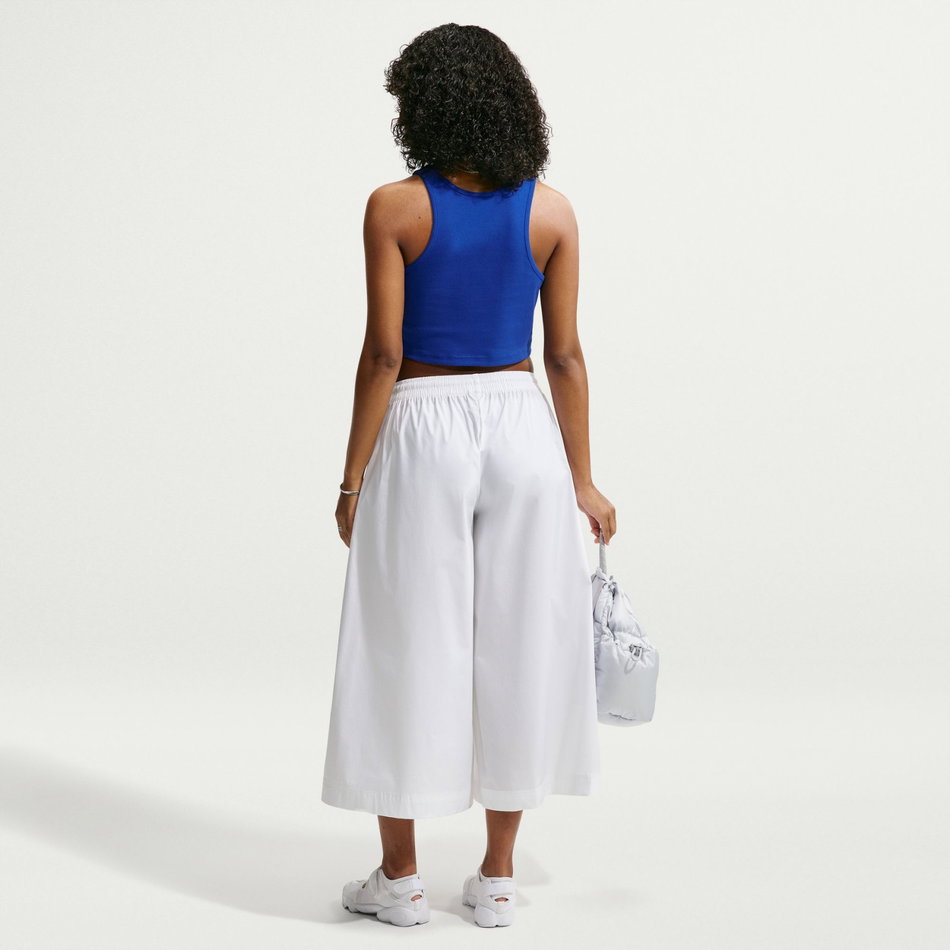 Poplin Culotte Kadın Beyaz Eşofman Altı