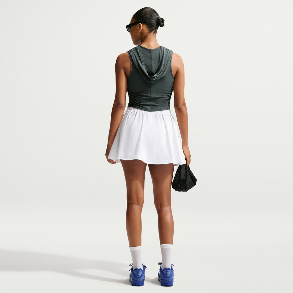 Poplin Mini Skirt Kadın Beyaz Etek