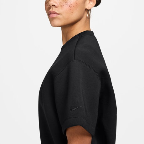 NIKE - Pregame Fleece Top Kadın Siyah Tişört (1)