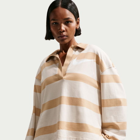 NIKE - Prep Top Kadın Bej Sweatshirt