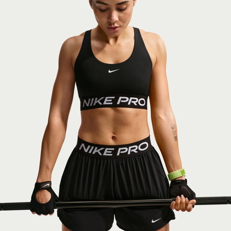 NIKE - Nike Pro 365 Dri-FIT Ls Bra Kadın Siyah Sporcu Sütyeni
