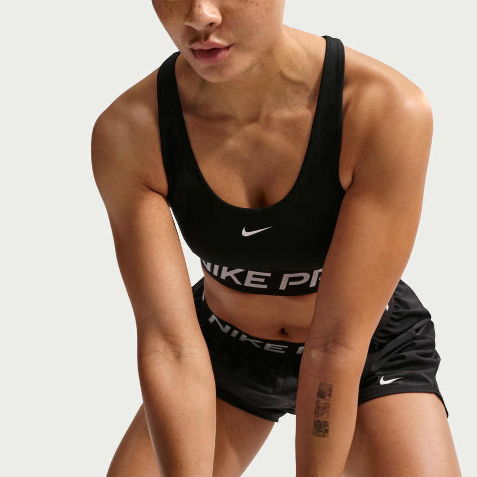 Nike Pro 365 Dri-FIT Ls Bra Kadın Siyah Sporcu Sütyeni
