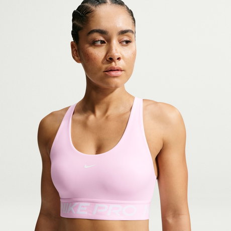 NIKE - Nike Pro 365 Dri-FIT Ls Bra Pedsiz Kadın Pembe Sporcu Sütyeni (1)
