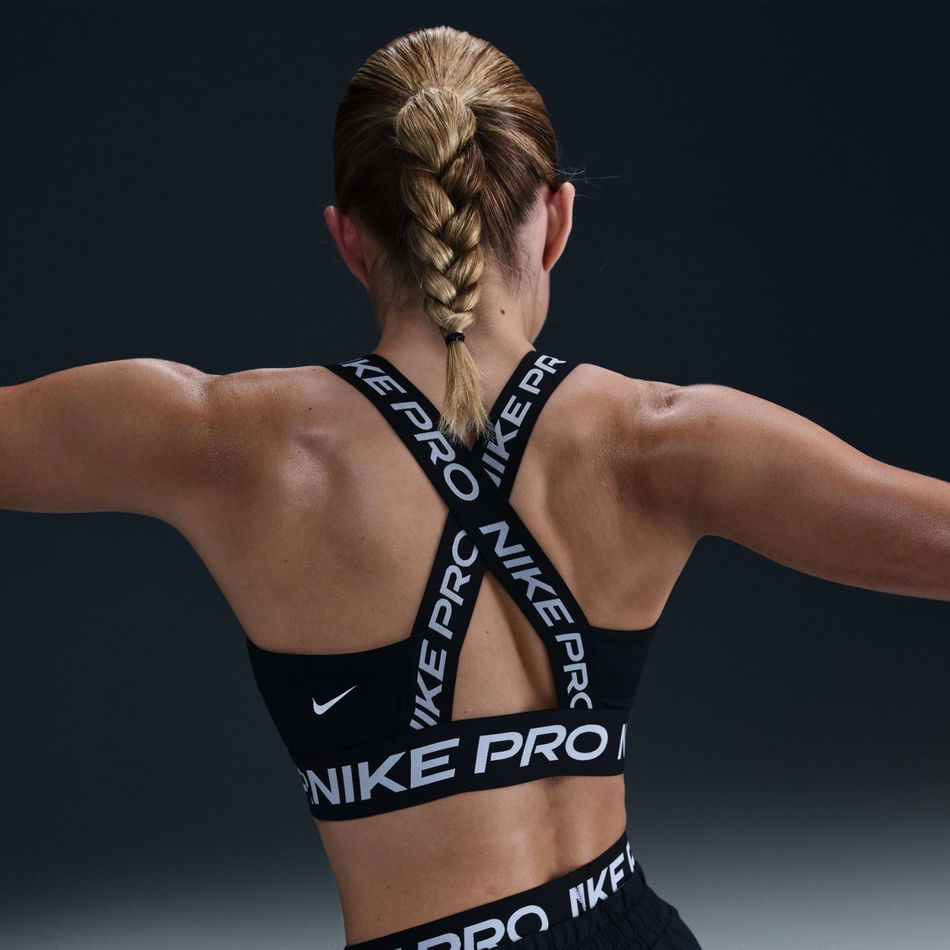 Nike Pro Light Support Bra Kadın Siyah Sporcu Sütyeni