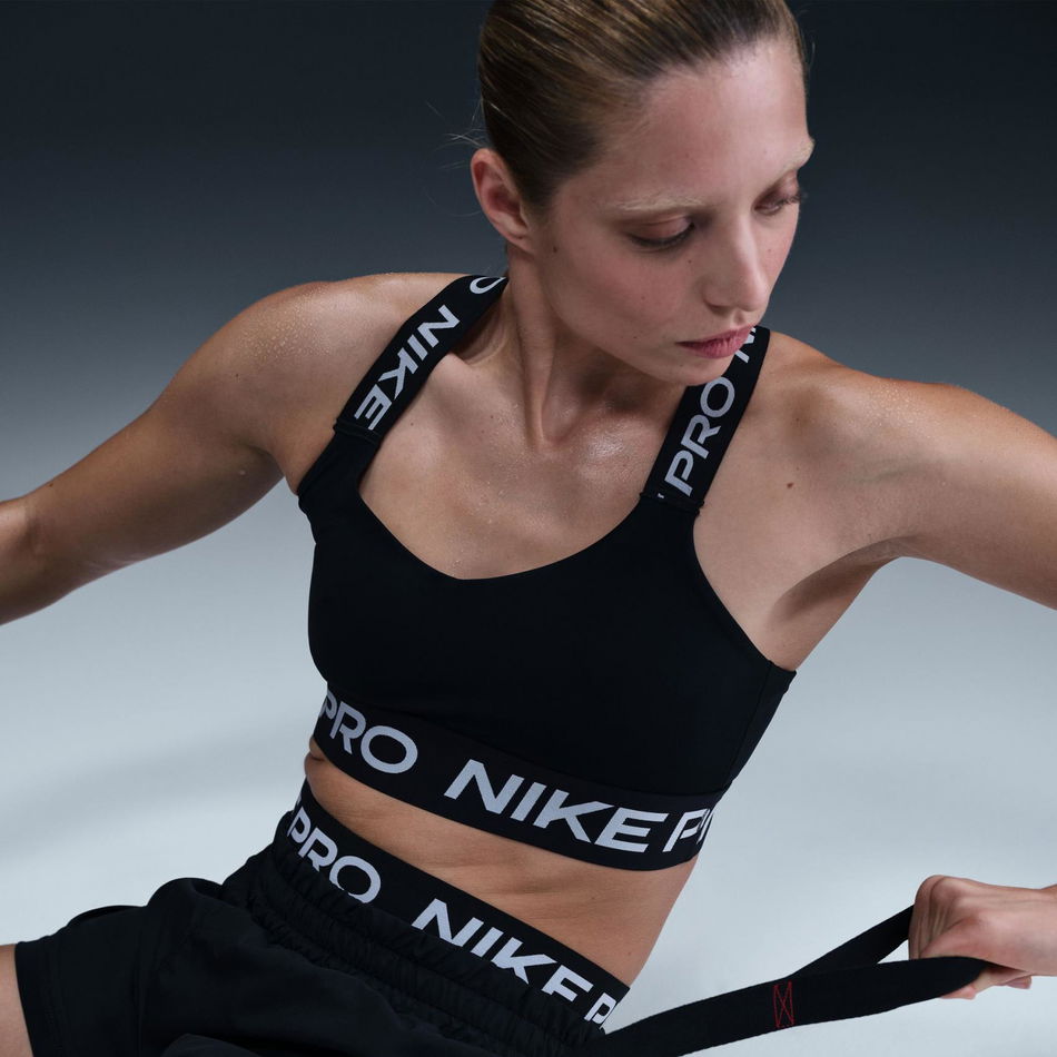 Nike Pro Light Support Bra Kadın Siyah Sporcu Sütyeni