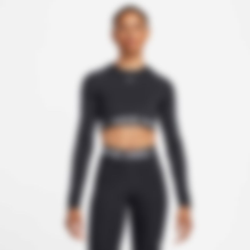 NIKE - Nike Pro Dri-FIT 365 Crop Ls Kadın Sweatshirt (1)