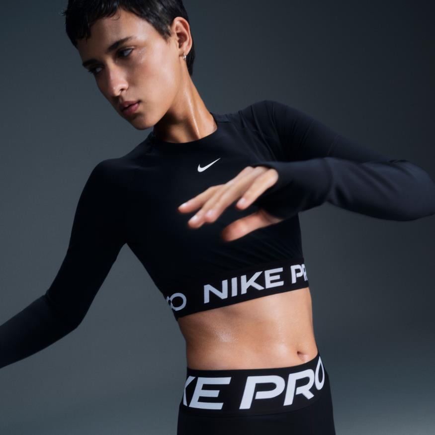 Nike Pro Dri-FIT 365 Crop Ls Kadın Sweatshirt