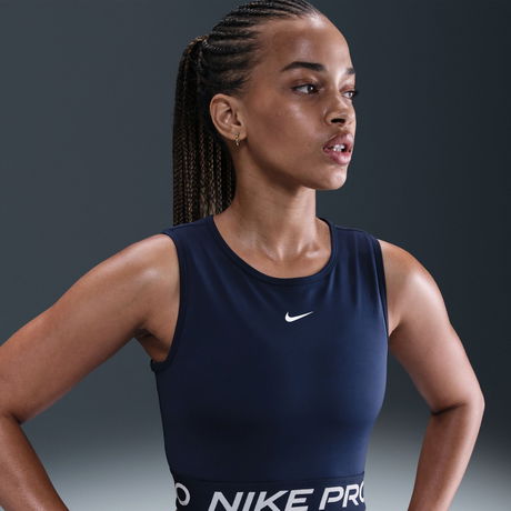 NIKE - Nike Pro Dri-FIT 365 Crop Tank Kadın Lacivert Atlet