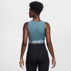 NIKE - Nike Pro Dri-FIT 365 Crop Tank Kadın Mavi Atlet (1)