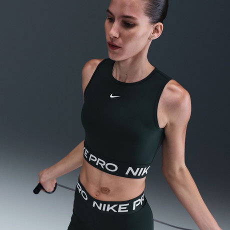 NIKE - Nike Pro Dri-FIT 365 Crop Tank Kadın Yeşil Atlet