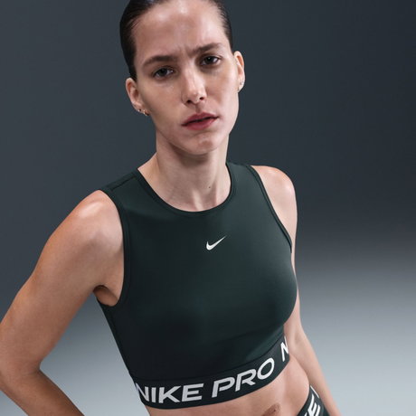 NIKE - Nike Pro Dri-FIT 365 Crop Tank Kadın Yeşil Atlet (1)