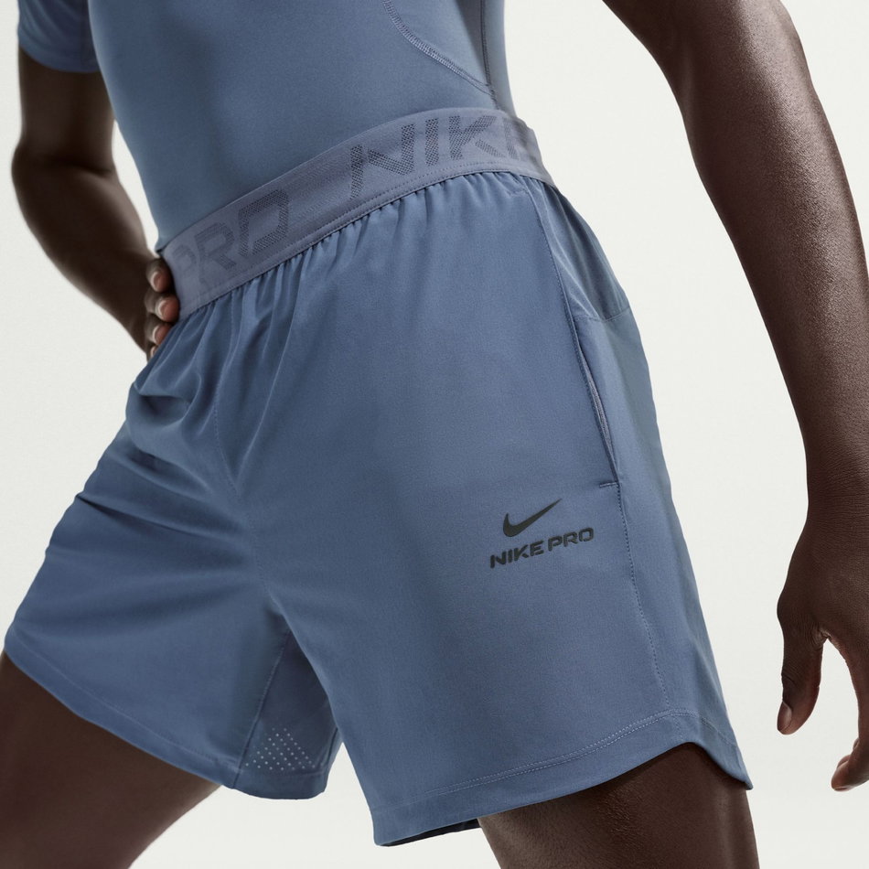 Nike Pro Dri-FIT 6IN Short Erkek Mavi Şort