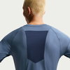 NIKE - Nike Pro Dri-FIT ADV Ss Top Erkek Mavi Tişört (1)