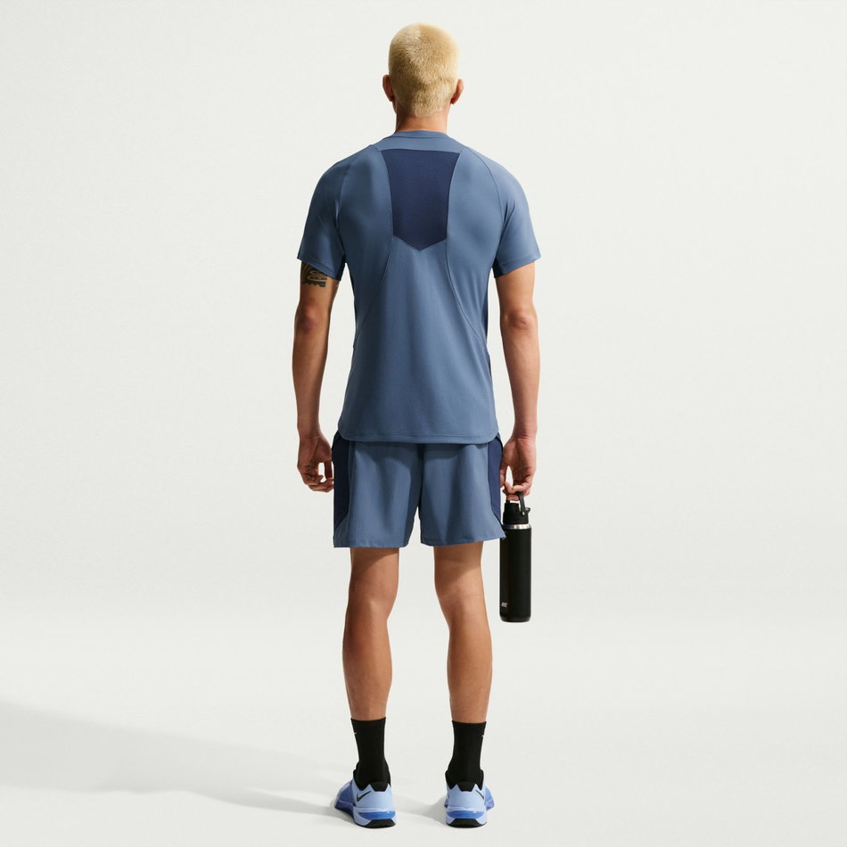 Nike Pro Dri-FIT ADV Ss Top Erkek Mavi Tişört