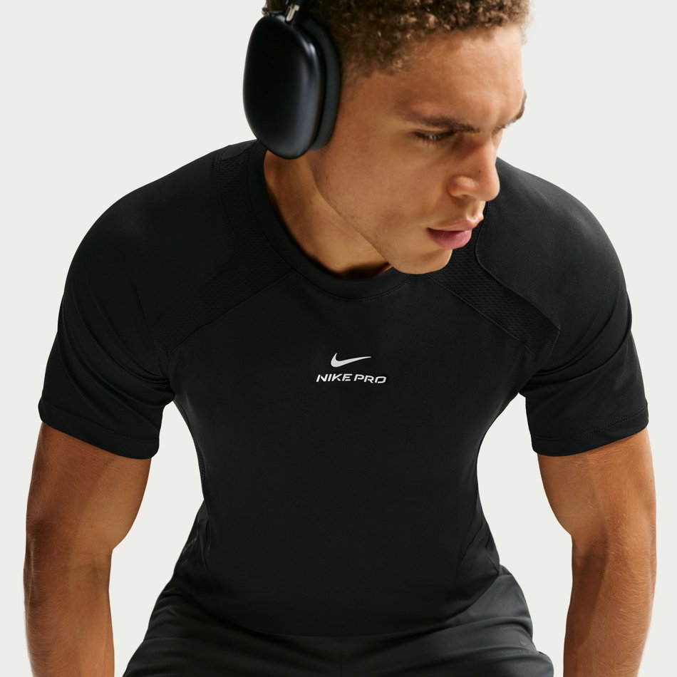 Nike Pro Dri-FIT ADV Ss Top Erkek Siyah Tişört