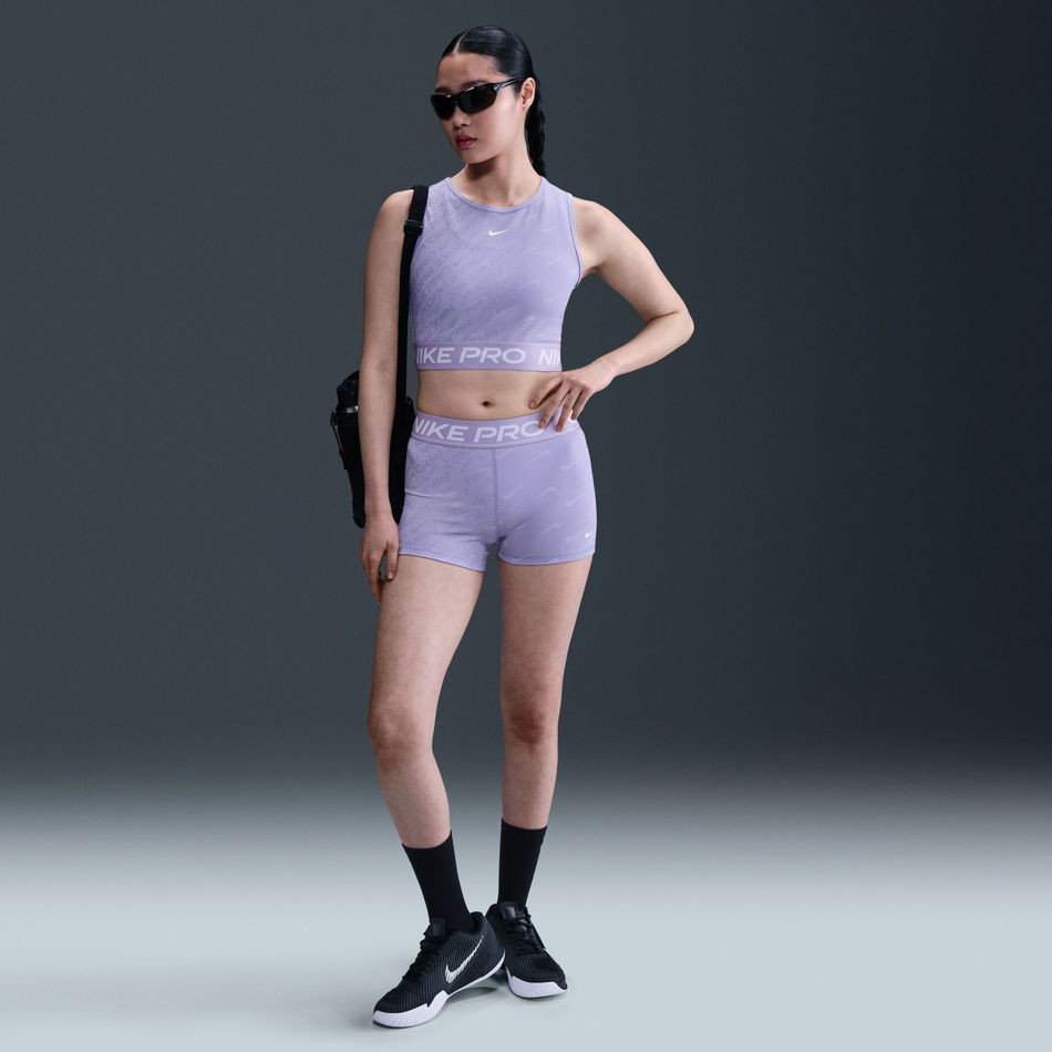 Nike Pro Dri-FIT Crop Tank Kadın Mor Atlet
