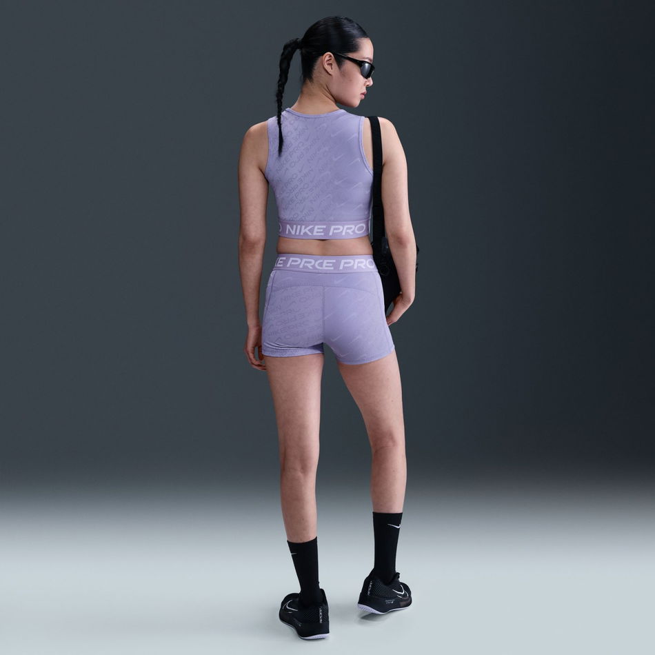 Nike Pro Dri-FIT Crop Tank Kadın Mor Atlet