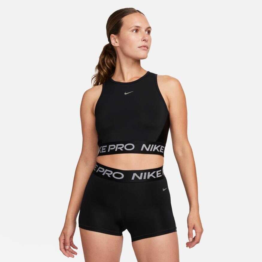 Nike Nike Pro Dri Fit Crop Tank Shine Kad n Atlet FB5588 010