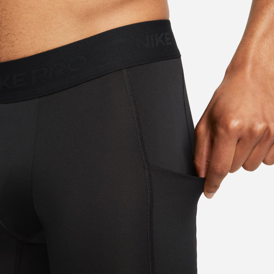 Nike Pro Dri-FIT Long Short Erkek Siyah Tayt