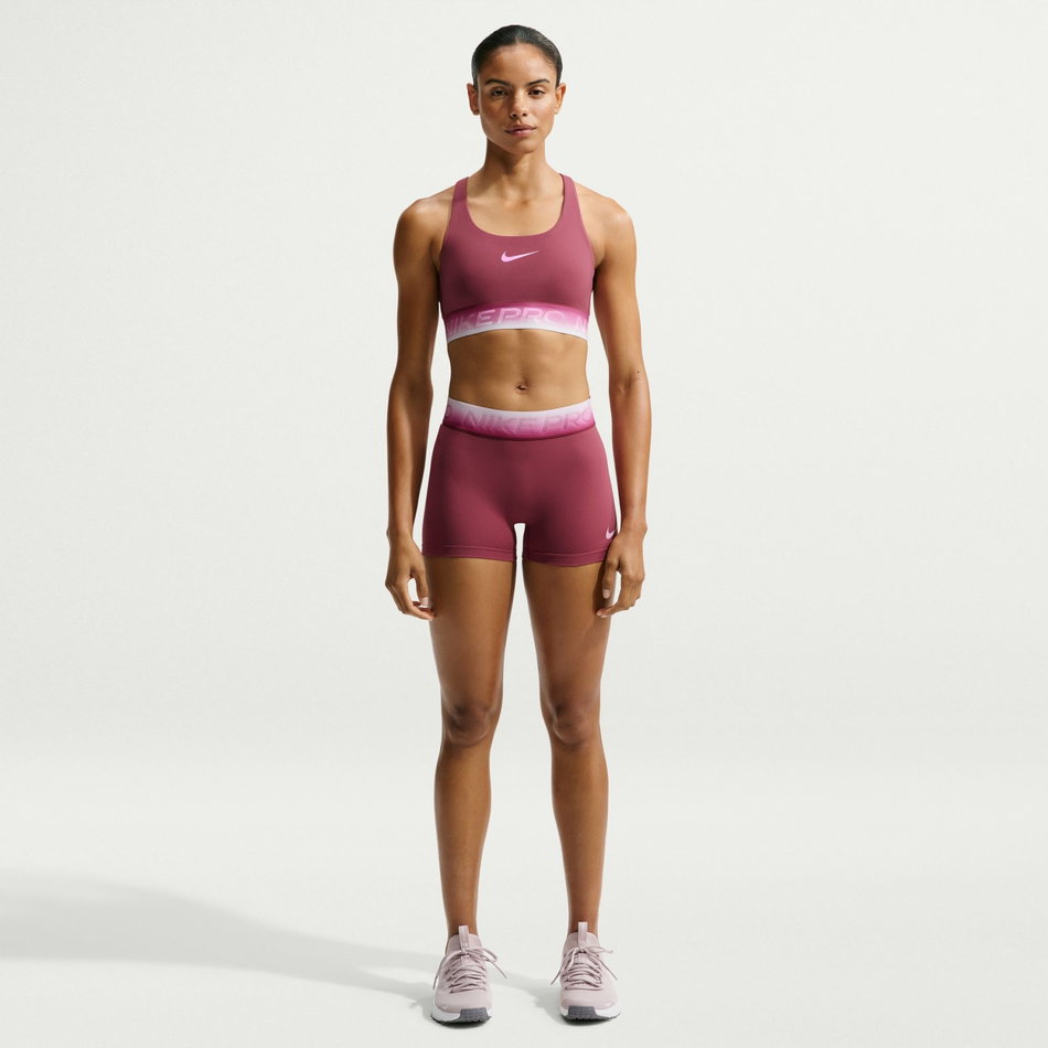 Nike Pro Dri-FIT Ls Bra Kadın Pembe Sporcu Sütyeni