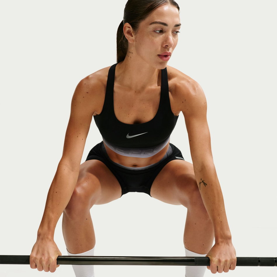 Nike Pro Dri-FIT Ls Bra Kadın Siyah Sporcu Sütyeni