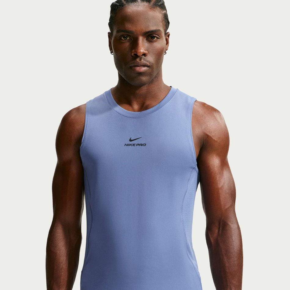 Nike Pro Dri-FIT Npt Tank Erkek Mavi Atlet