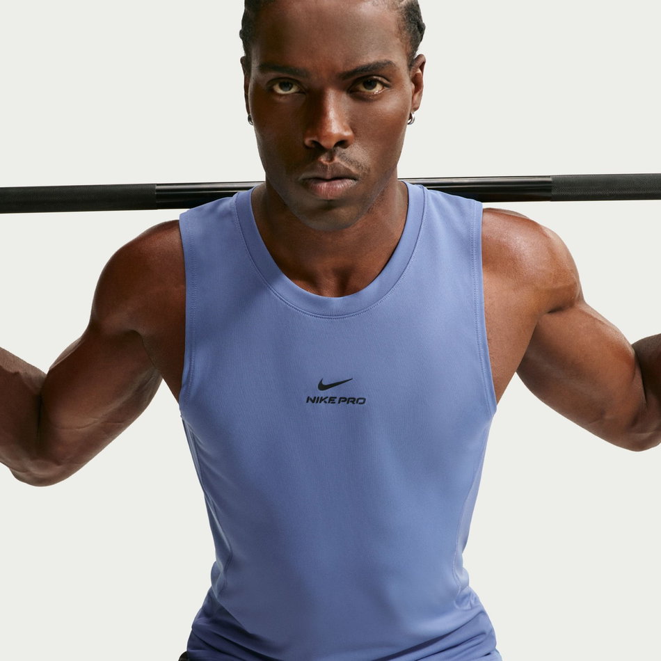 Nike Pro Dri-FIT Npt Tank Erkek Mavi Atlet