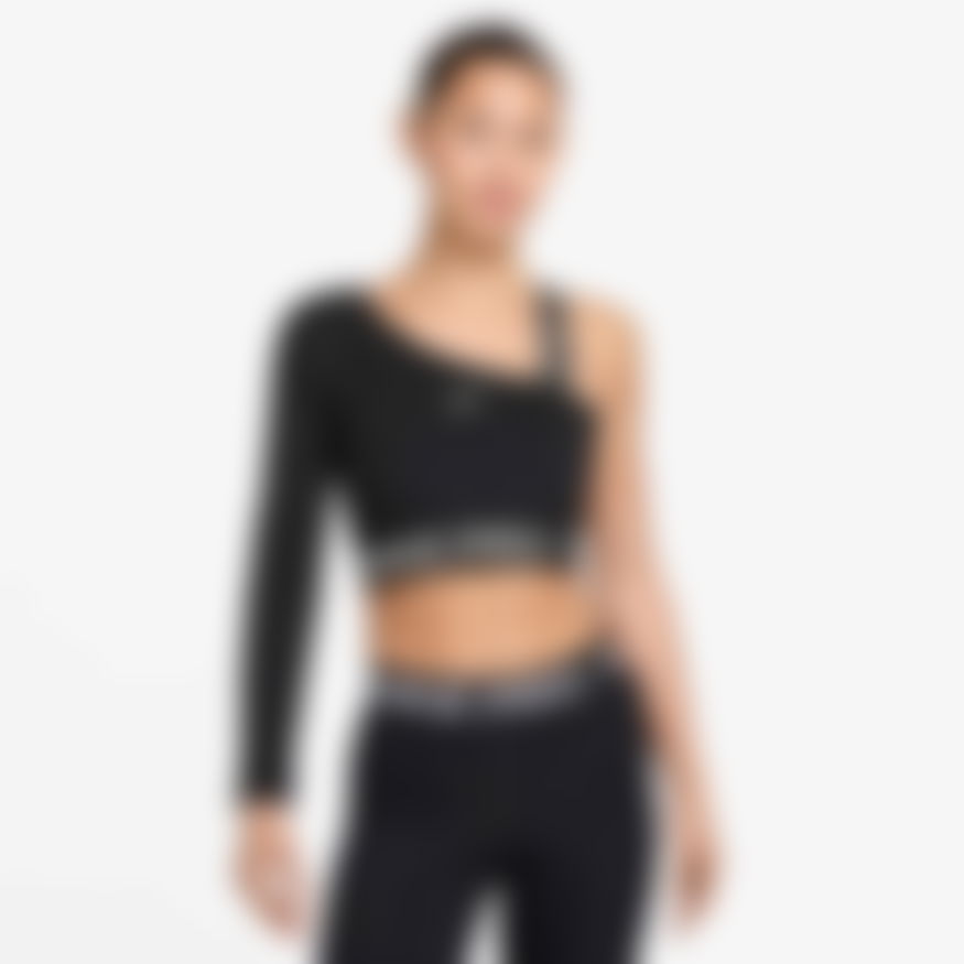 NIKE - Nike Pro Dri-FIT Shine Crop Top Kadın Sweatshirt (1)