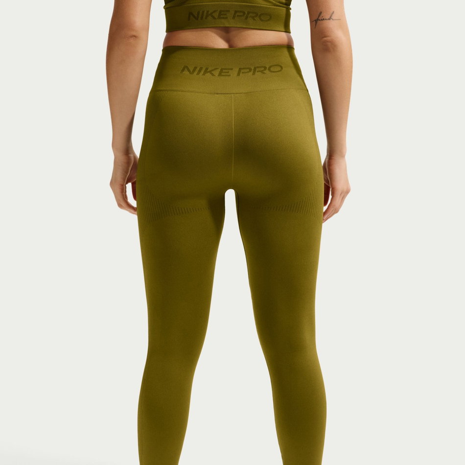 Nike Pro Dri-FIT Smls Hr 7/8 Tight Kadın Yeşil Tayt