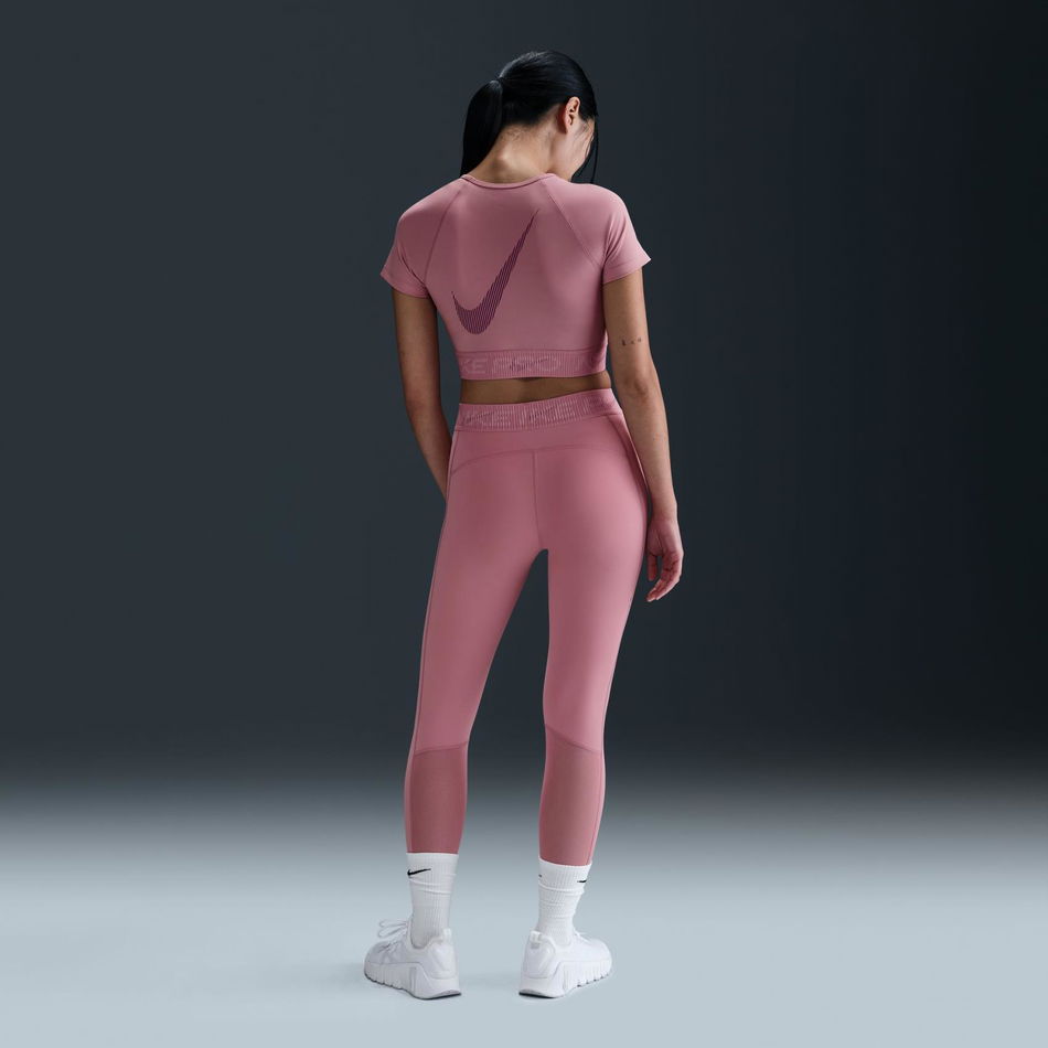 Nike Pro Dri-FIT Ss Crop Top GX Kadın Pembe Tişört