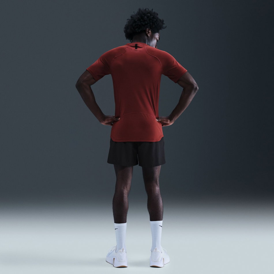 Nike Pro Dri-FIT SS Top Erkek Bordo Tişört