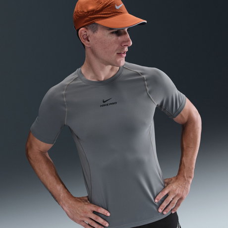 NIKE - Nike Pro Dri-FIT Ss Top Erkek Gri Tişört