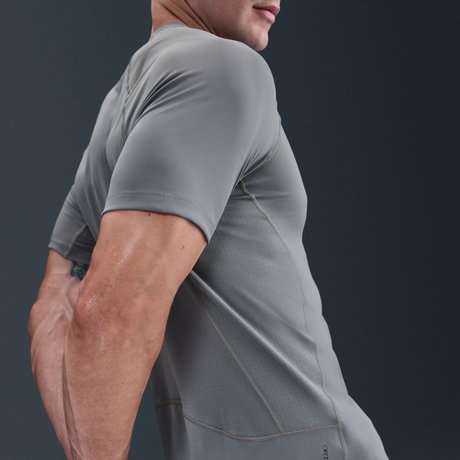 NIKE - Nike Pro Dri-FIT Ss Top Erkek Gri Tişört (1)