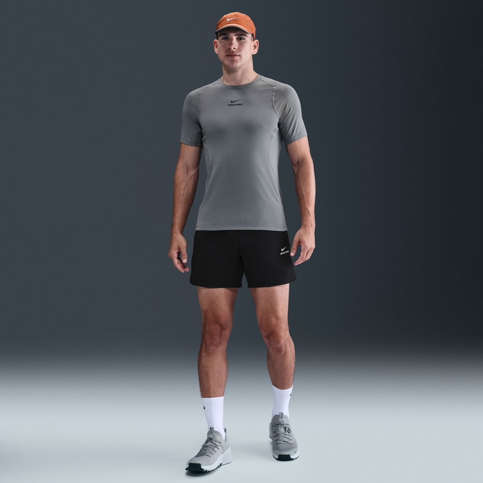 Nike Pro Dri-FIT Ss Top Erkek Gri Tişört