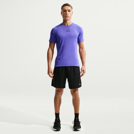 NIKE - Nike Pro Dri-FIT Ss Top Erkek Mor Tişört (1)