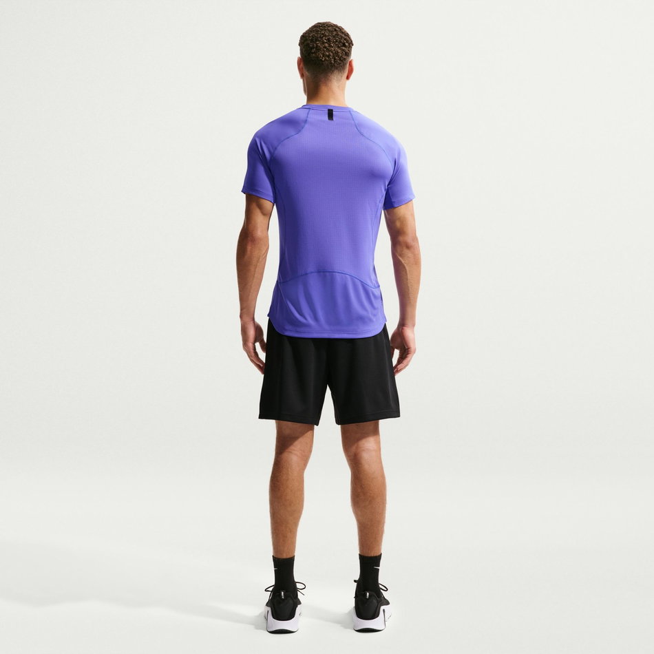 Nike Pro Dri-FIT Ss Top Erkek Mor Tişört