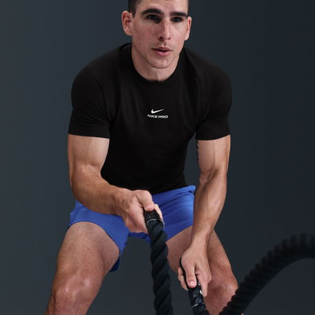 NIKE - Nike Pro Dri-FIT SS Top Erkek Siyah Tişört