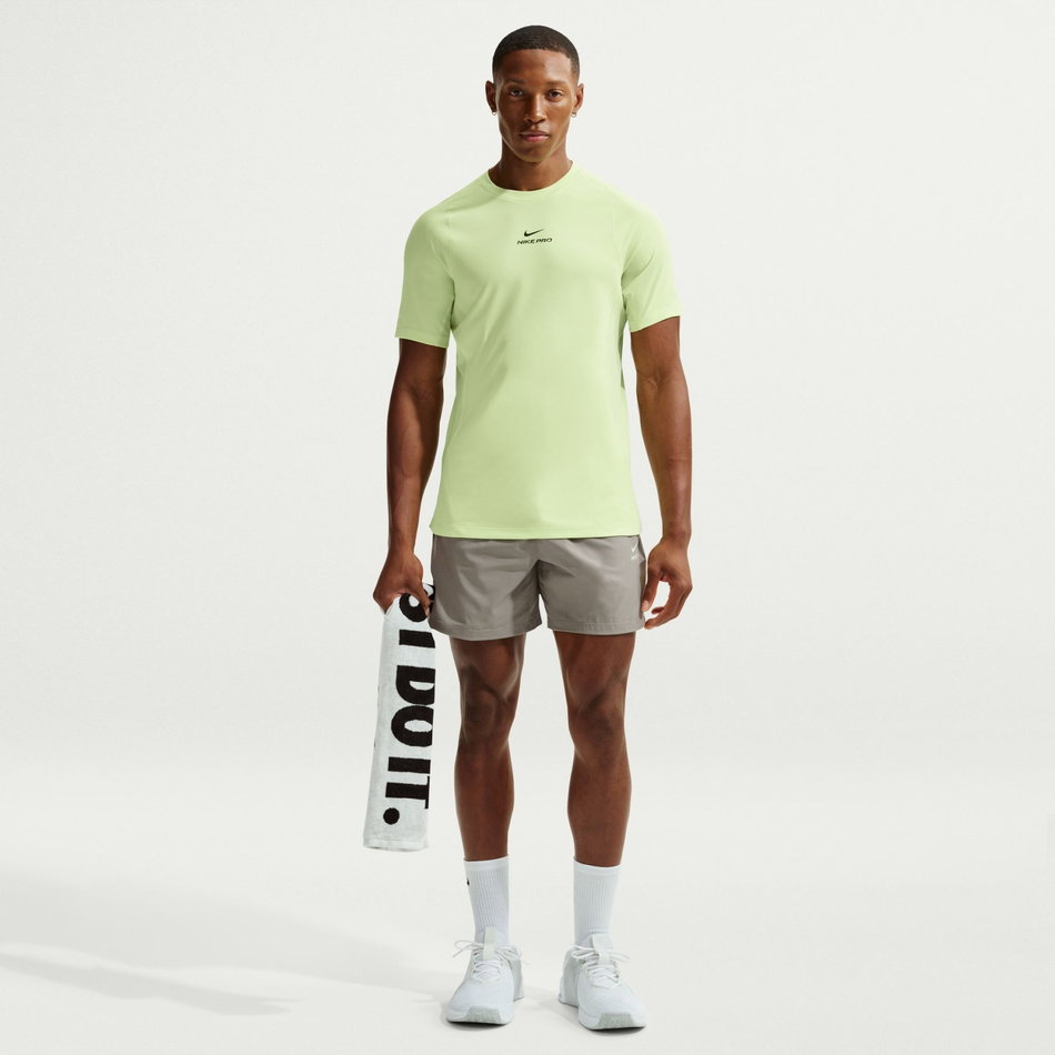 Nike Pro Dri-FIT Ss Top Erkek Yeşil Tişört