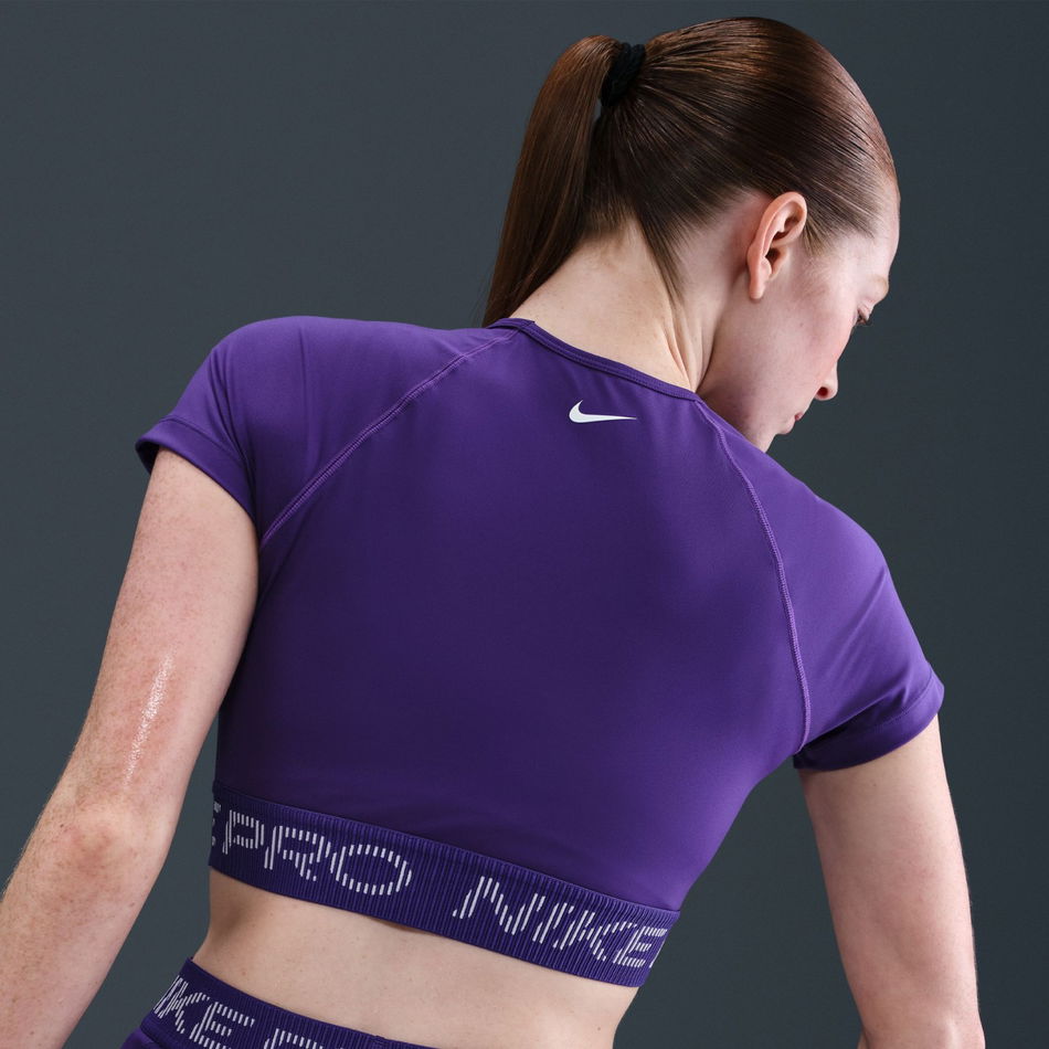 Nike Pro Dri-FIT SS Top TT Kadın Mor Tişört