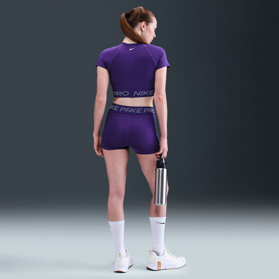 Nike Pro Dri-FIT SS Top TT Kadın Mor Tişört