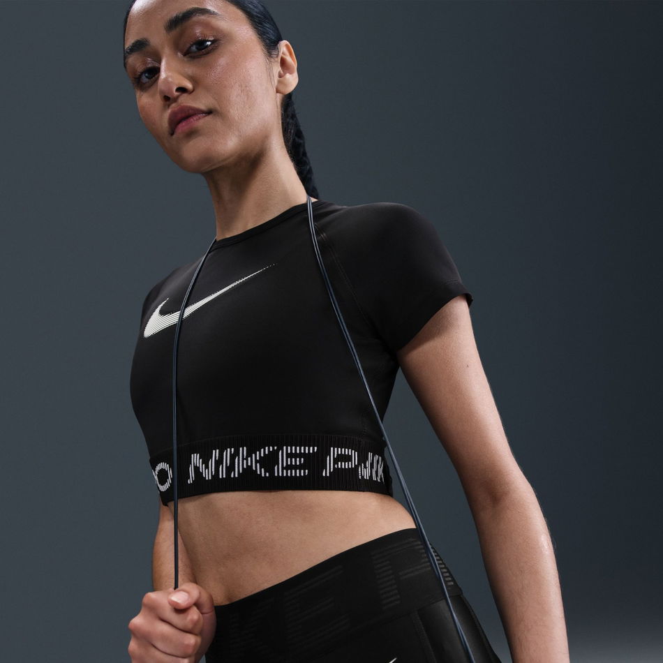 Nike Pro Dri-FIT SS Top TT Kadın Siyah Tişört