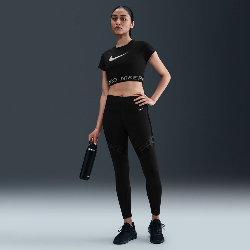 Nike Pro Dri-FIT SS Top TT Kadın Siyah Tişört