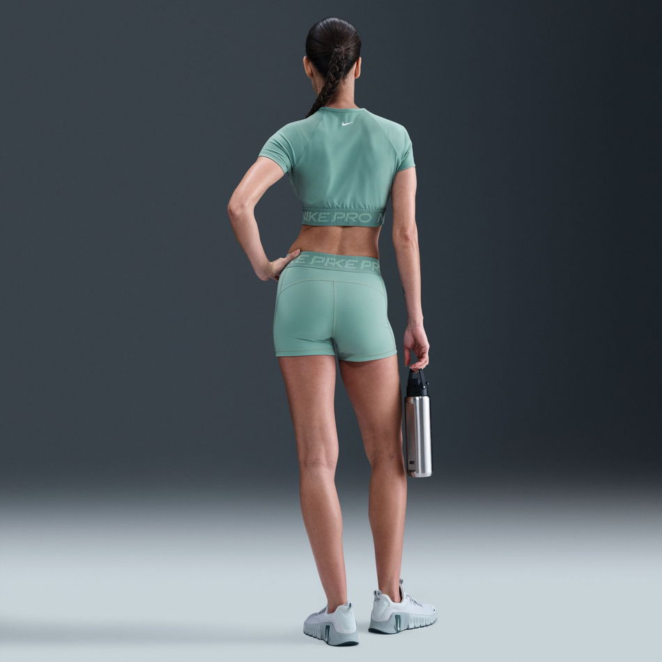 Nike Pro Dri-FIT SS Top TT Kadın Yeşil Tişört