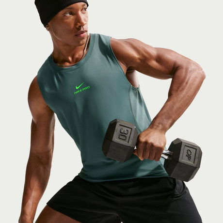 NIKE - Nike Pro Dri-FIT Tank Erkek Yeşil Atlet