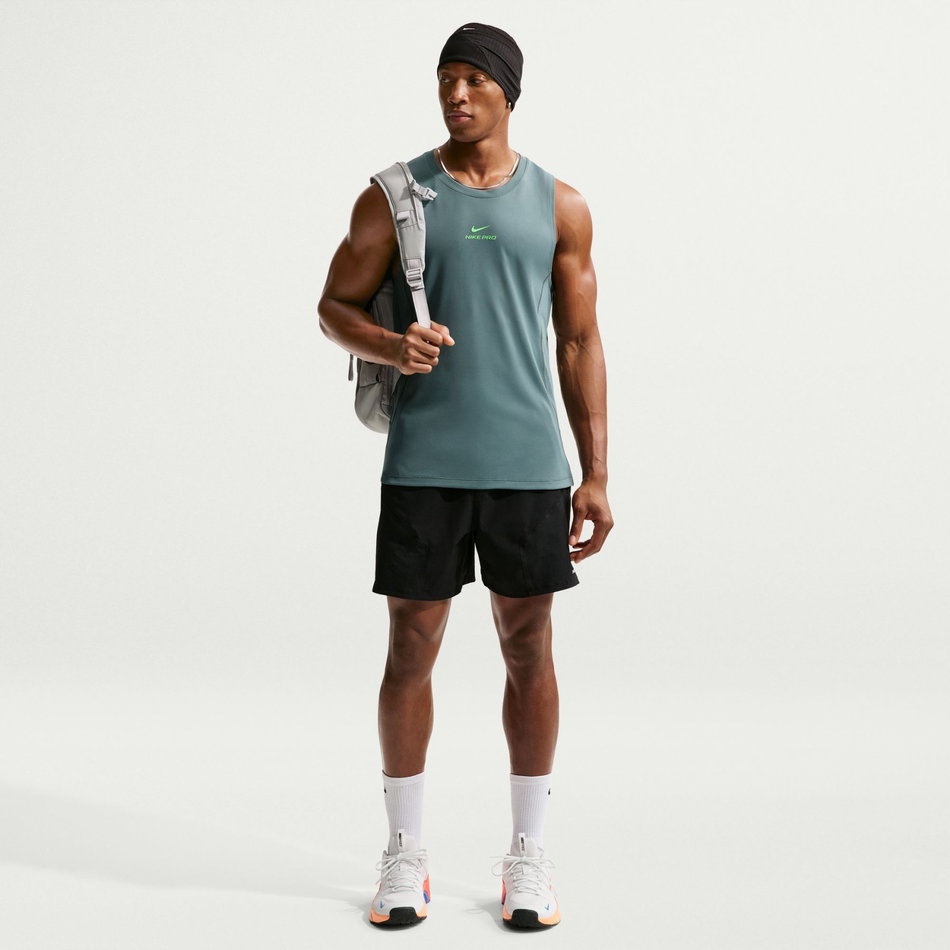 Nike Pro Dri-FIT Tank Erkek Yeşil Atlet