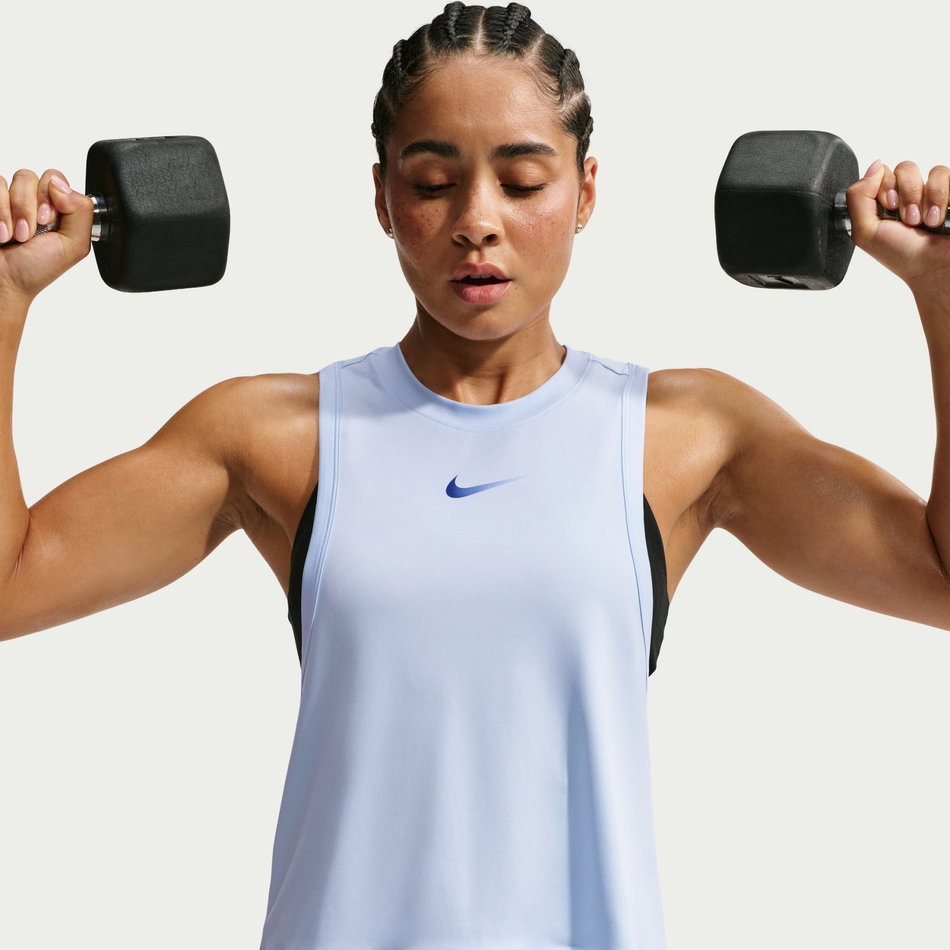 Nike Pro Dri-FIT Tank Kadın Mavi Atlet