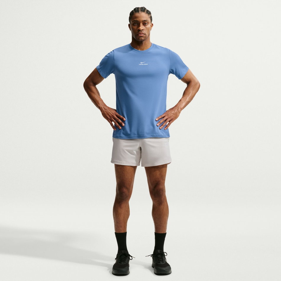 Nike Pro Dri-FIT Tee Std Erkek Mavi Tişört